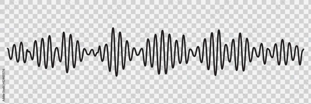 Sound wave icon . Sound waveforms collection. Vector illustration. Sound wave icon . Sound waveforms collection. Vector illustration.