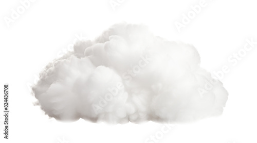 white cloud isolated on white