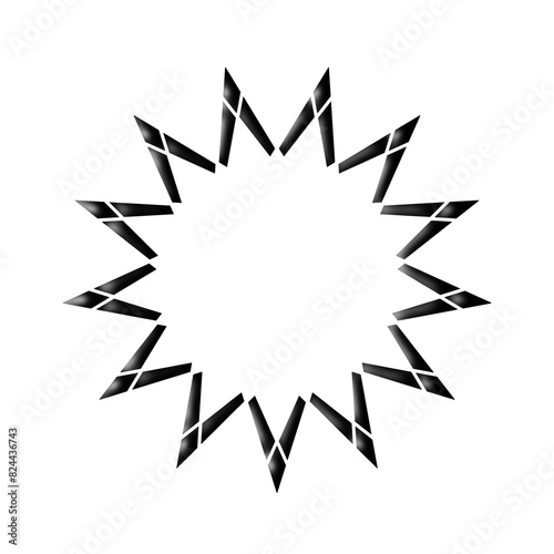 abstract star shape