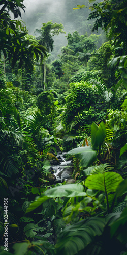 Floresta Verdejante com Rio