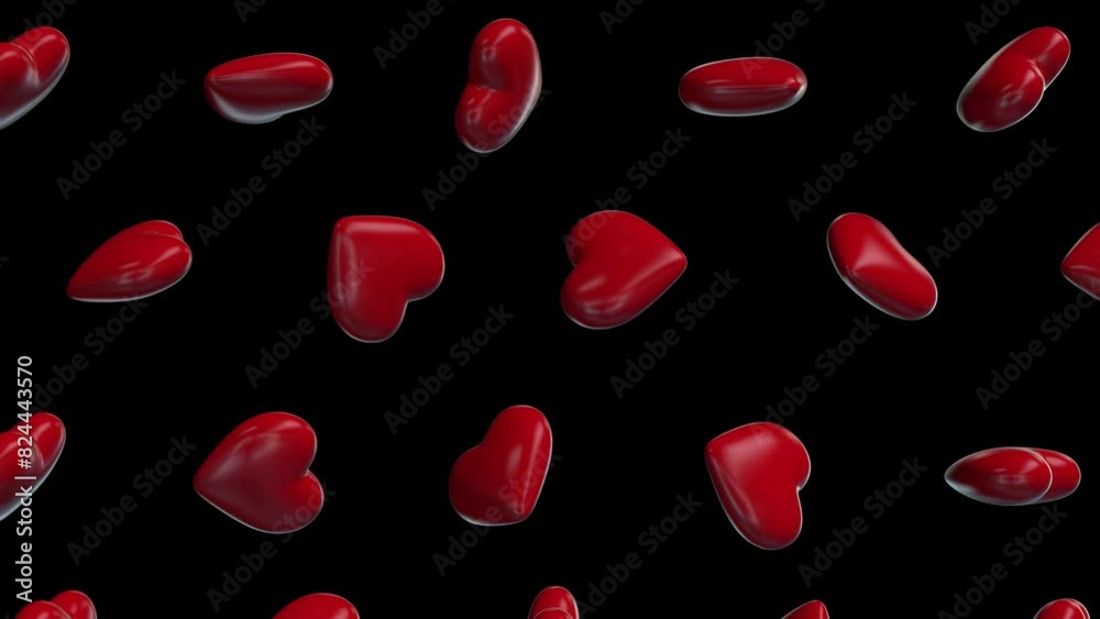 3d red glossy heart shape falling loop animation background video for valentine day, romantic event, wedding, anniversary, decorative element concept 3d render video 3d red glossy heart shape falling loop animation background video for valentine day, romantic event, wedding, anniversary, decorative element concept 3d render video