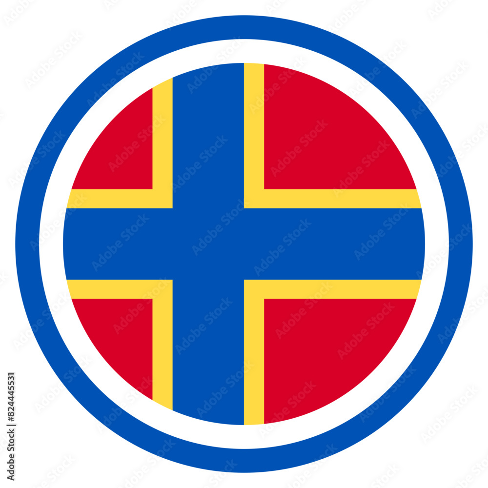 Fototapeta premium Vector Icon for Orkney Islands, country, national, flag, world flag