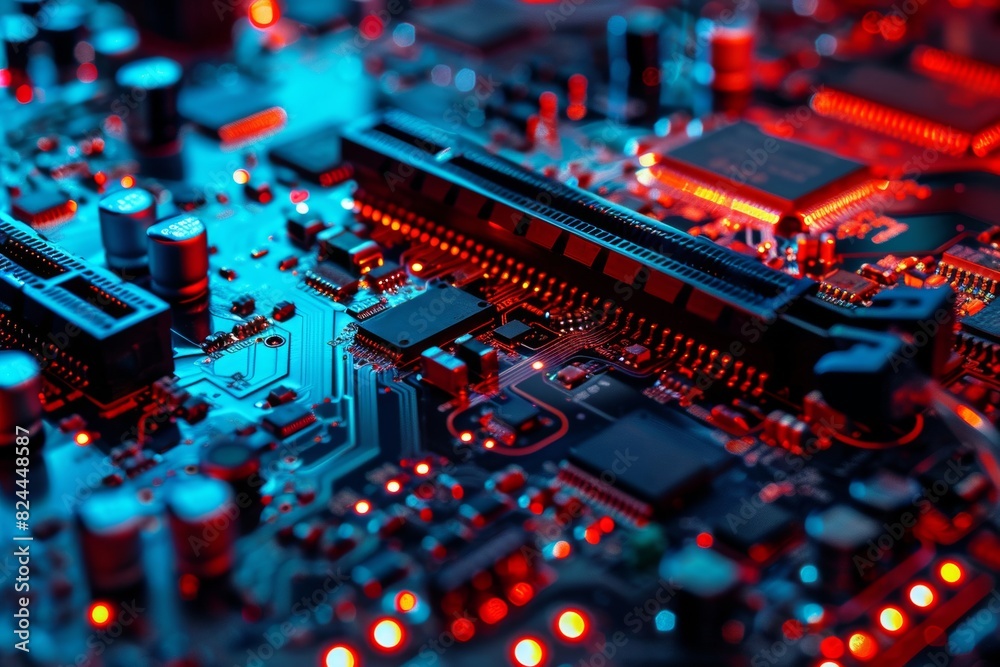 Obraz premium Plasma TV Technology Showing the Intricate Details of the Display Components
