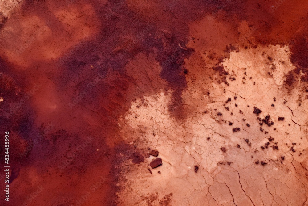 Obraz premium 大地 赤土 俯瞰