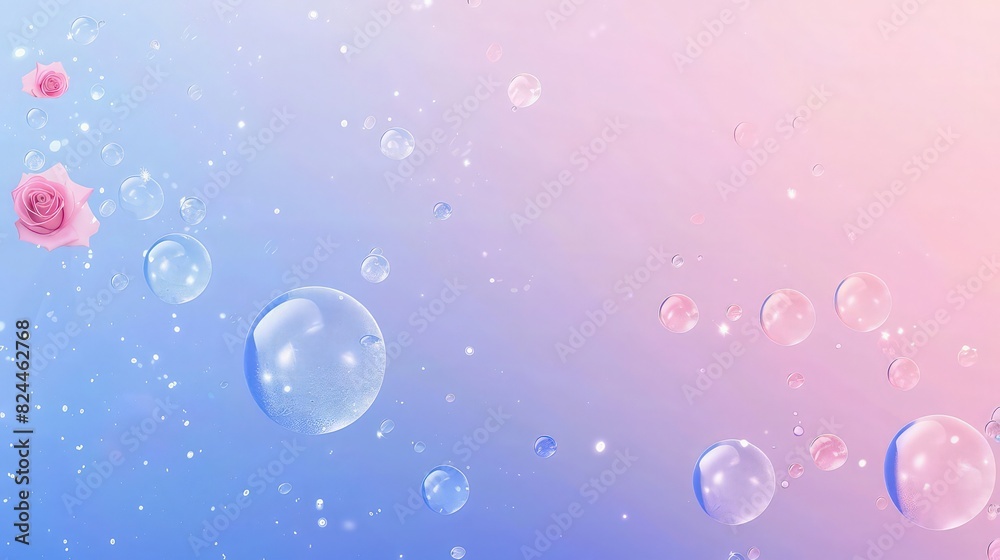 A soothing pastel blue background, with multiple shiny bubbles drifting across, each bubble reflecting a spectrum of soft light, enhancing the tranquil vibe. A soothing pastel blue background, with multiple shiny bubbles drifting across, each bubble reflecting a spectrum of soft light, enhancing the tranquil vibe.
