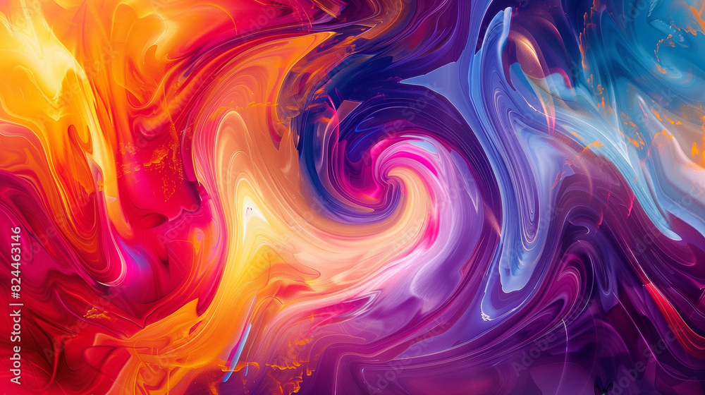 A dynamic abstract background full of colors and curves, created in a fanciful artistic style, perfect as an inspiration for decorators and interior designers. A dynamic abstract background full of colors and curves, created in a fanciful artistic style, perfect as an inspiration for decorators and interior designers.
