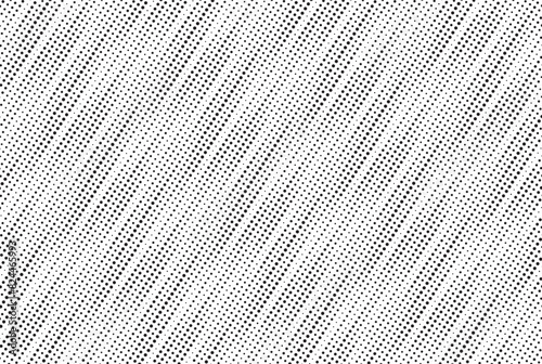Diagonal, oblique, slanting dots lines, stripes geometric vector pattern. Abstract halftone texture and background. Vector illustration. Liner halftone background for various purposes. 
 photo
