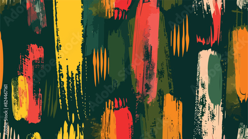 Creative seamless pattern with vivid paint traces