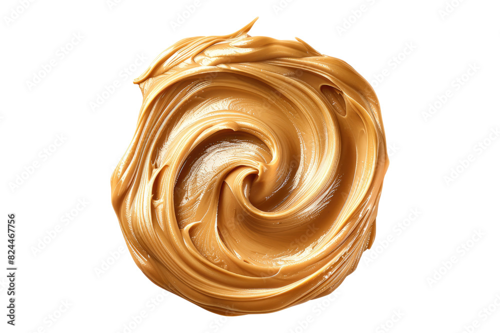 Creamy peanut butter isolated on white background Creamy peanut butter isolated on white background