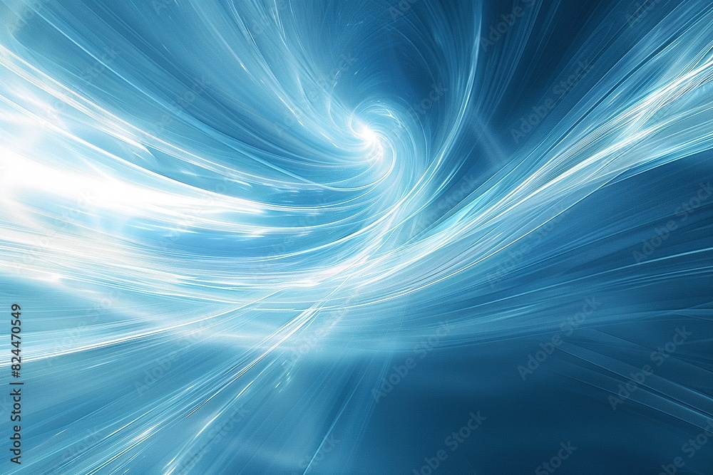 The trajectory of blue light The trajectory of blue light