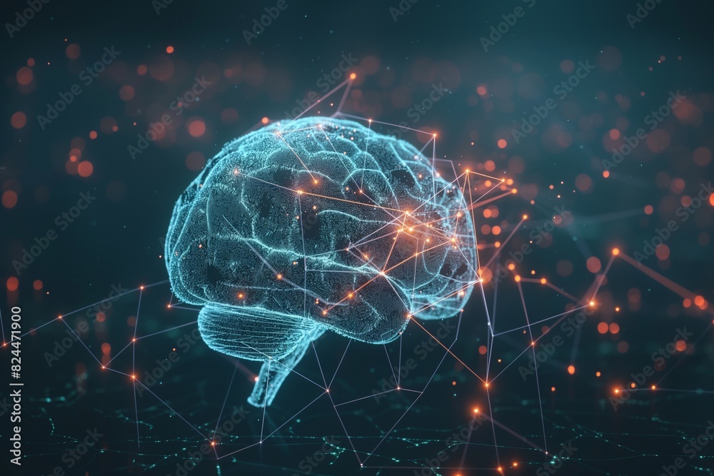 futuristic brain by generative ai futuristic brain by generative ai