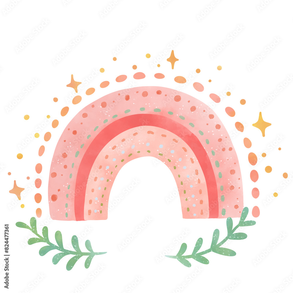 Boho rainbow pastel watercolor Boho rainbow pastel watercolor