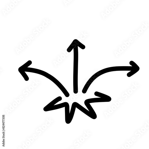 Bounce effect arrows