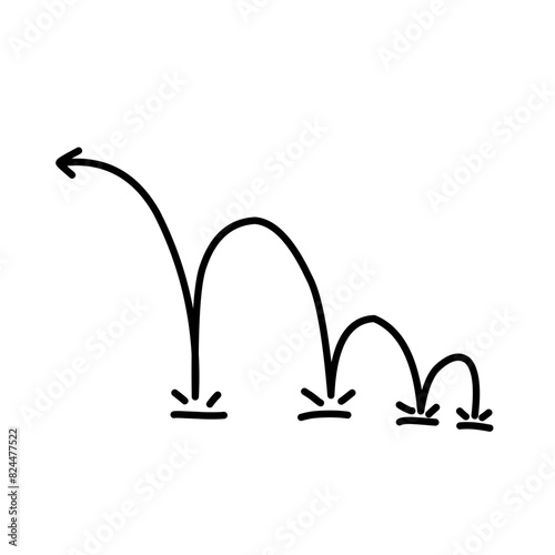 Bounce effect arrows
