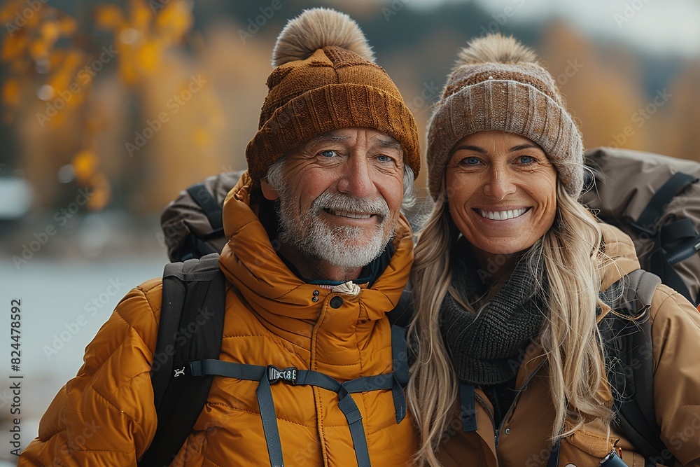 Elderly couples running outdoors Elderly couples running outdoors