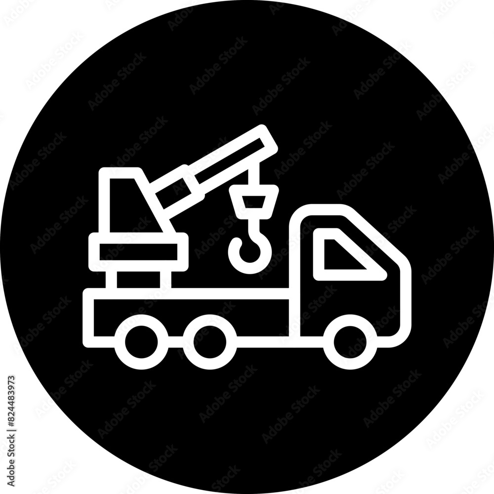 Naklejka premium Vector Design Crane Icon Style