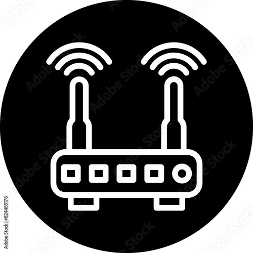Vector Design Wifi Router Icon Style