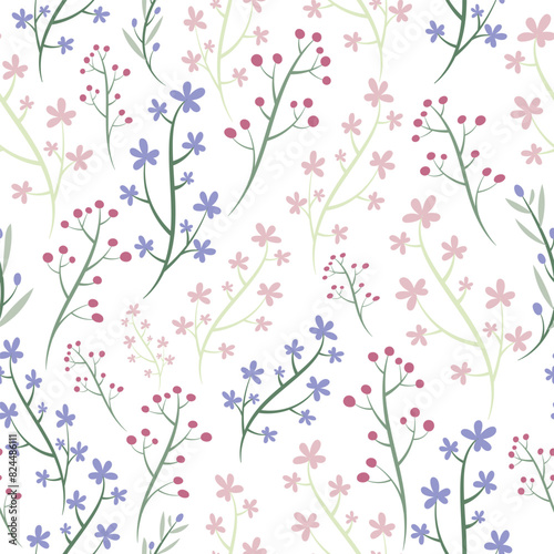 Abstract flower background vector design floral border frame