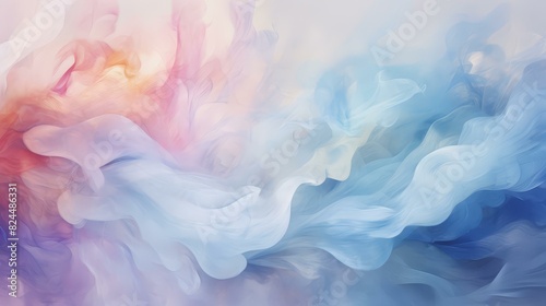 Abstract pastel background, dreamy and ethereal for soothing visuals. photo