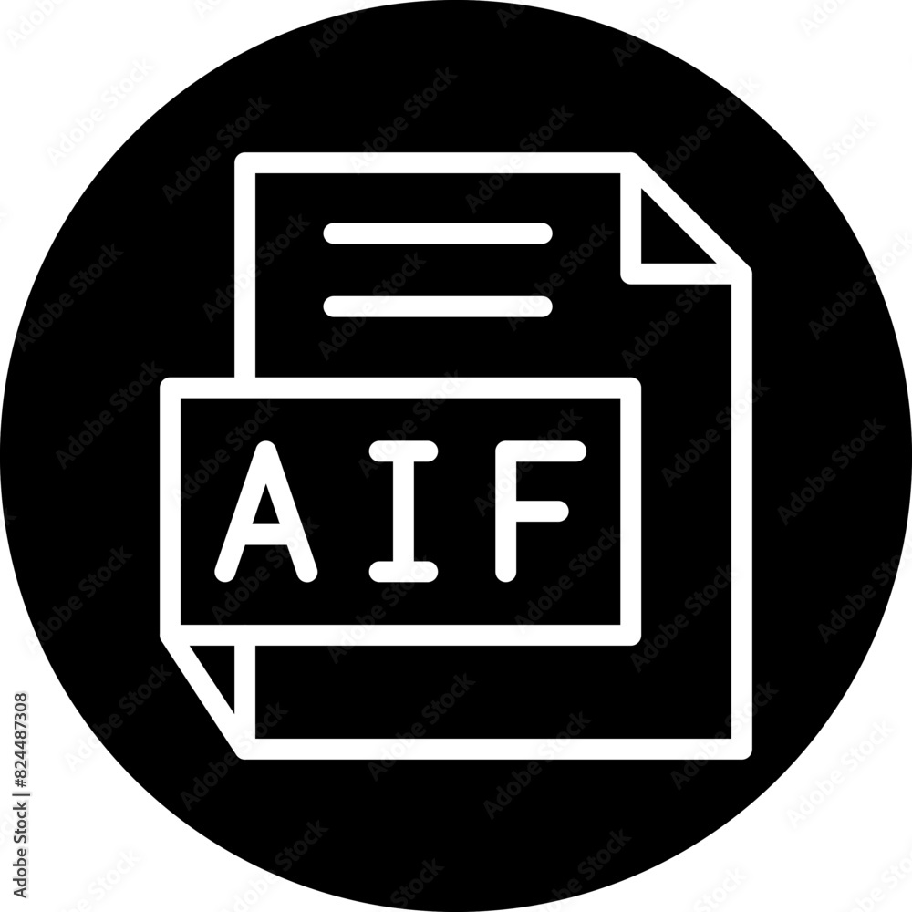 Vector Design AIF Icon Style Vector Design AIF Icon Style