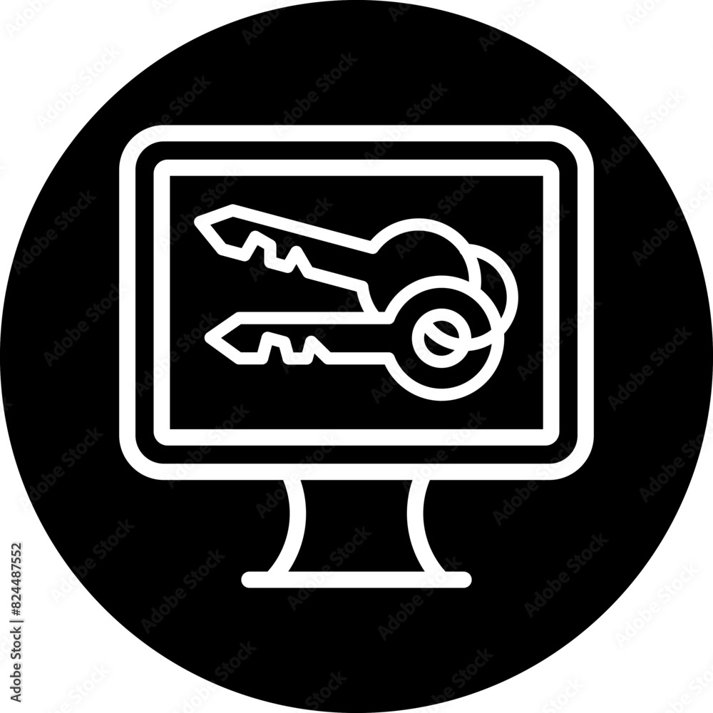 Obraz premium Vector Design Key Icon Style