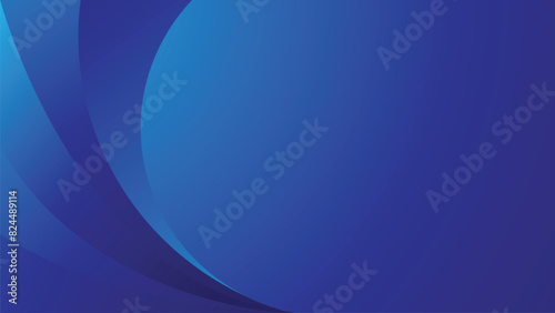 blue curve abstract vector background