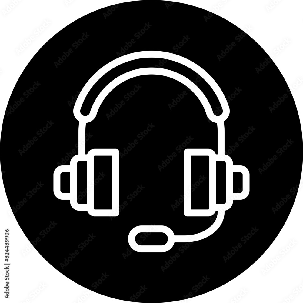 Vector Design Headphones Icon Style Vector Design Headphones Icon Style