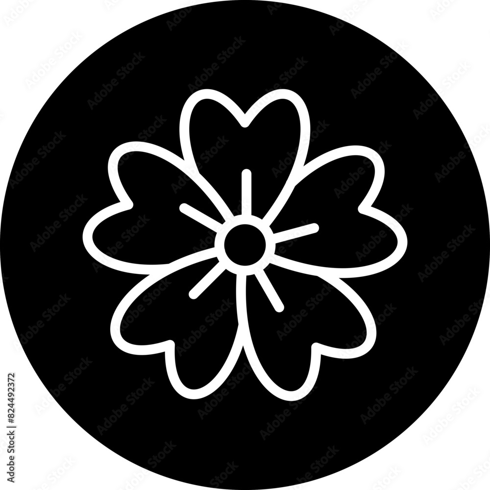 Vector Design Cherry Blossom Icon Style Vector Design Cherry Blossom Icon Style