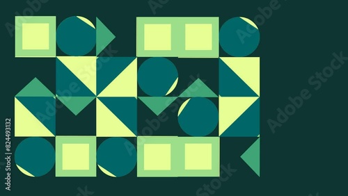 Abstract pattern geometric animation background