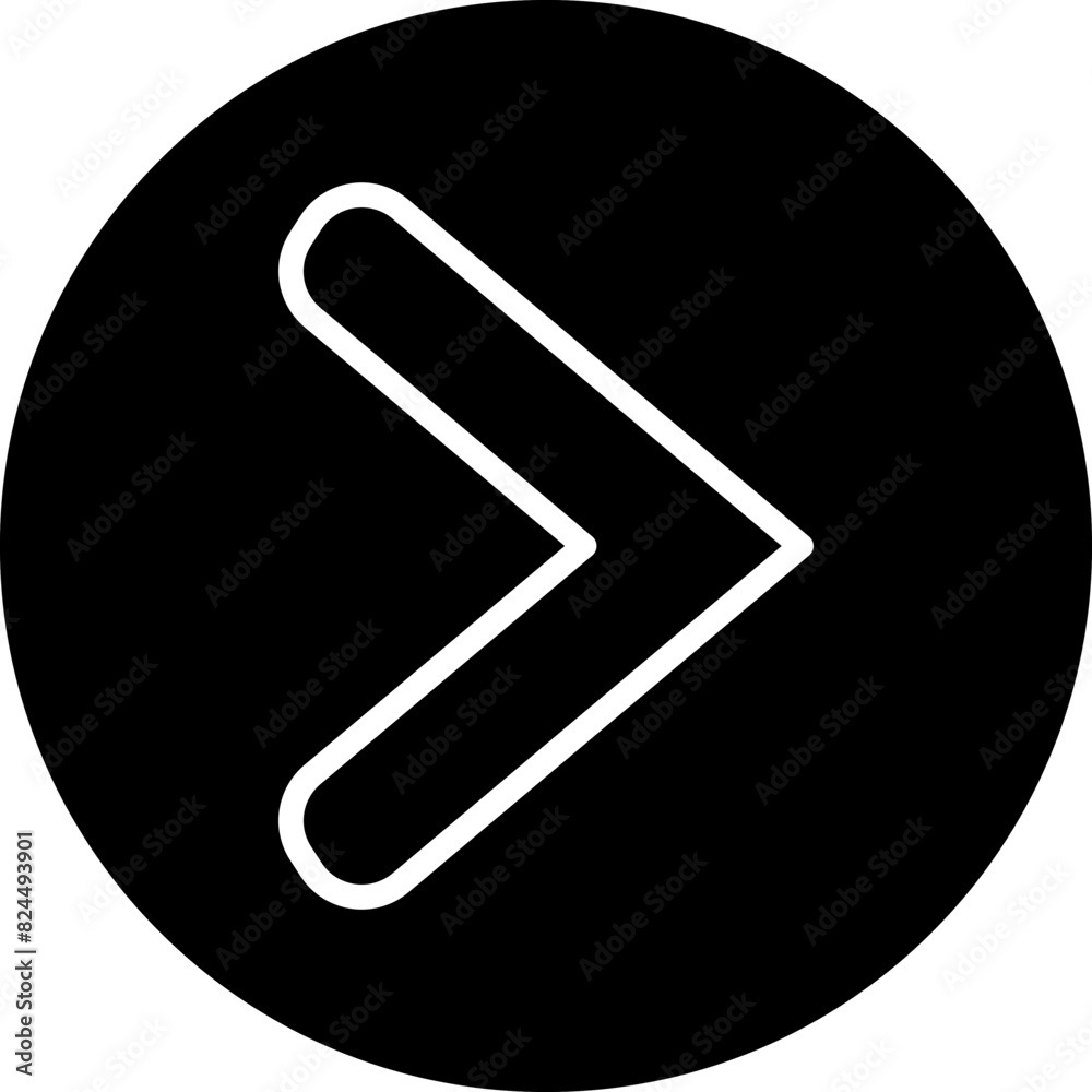 Vector Design Right Chevron Icon Style Vector Design Right Chevron Icon Style