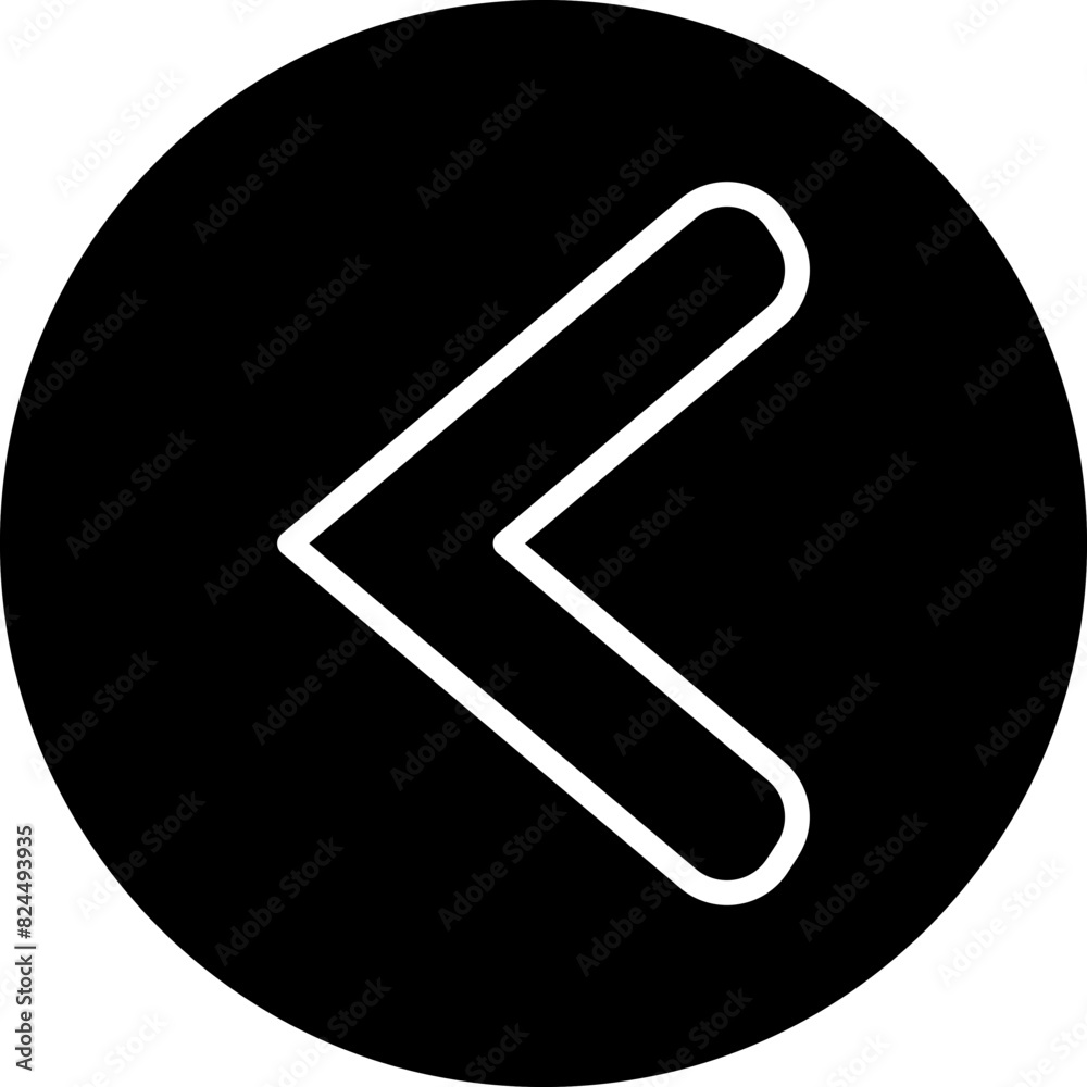 Vector Design Left Chevron Icon Style Vector Design Left Chevron Icon Style