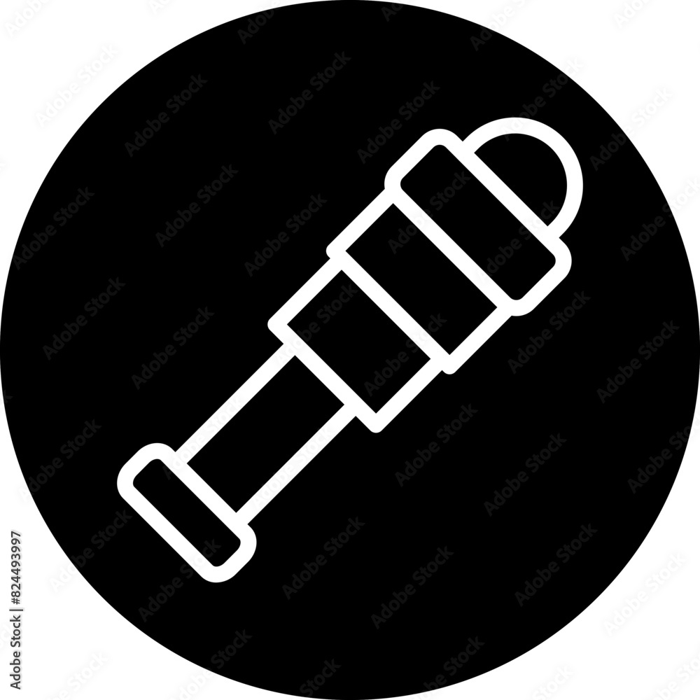 Vector Design Spyglass Icon Style Vector Design Spyglass Icon Style