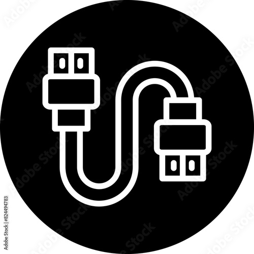 Vector Design Hdmi Cable Icon Style