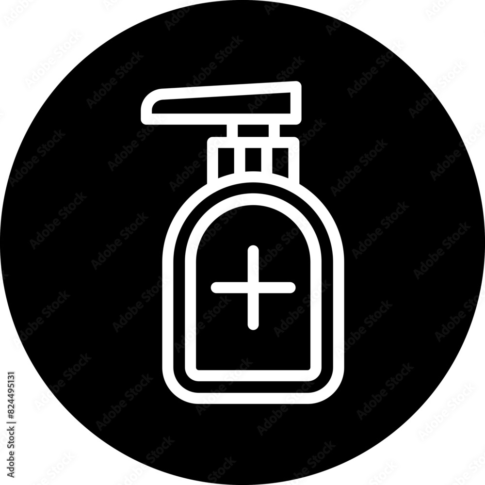 Obraz premium Vector Design Hand Sanitizer Icon Style