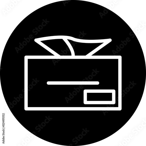 Vector Design Tissue Box Icon Style