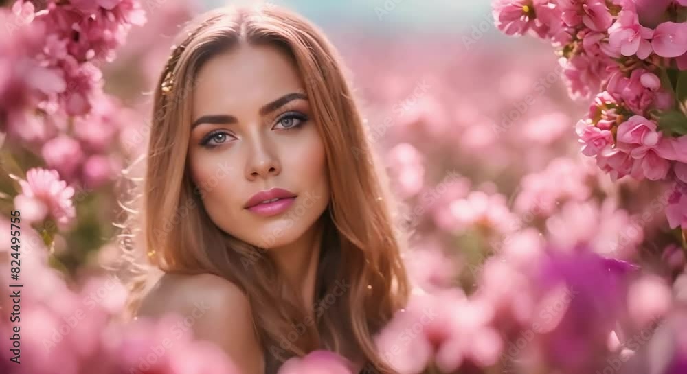 A Beautiful Girl's Face Peeking Through the Flowers of the Orchid. Natural Cosmetics and Skin Care, Enhanced by the Exotic Beauty of the Flower. Perfect for Perfume Advertising.
A Beautiful Girl's Face Peeking Through the Flowers of the Orchid. Natural Cosmetics and Skin Care, Enhanced by the Exotic Beauty of the Flower. Perfect for Perfume Advertising.