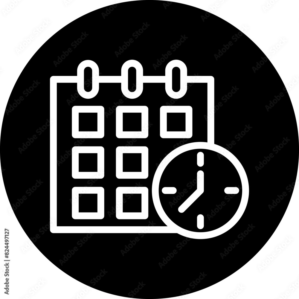 Vector Design Schedule Icon Style Vector Design Schedule Icon Style