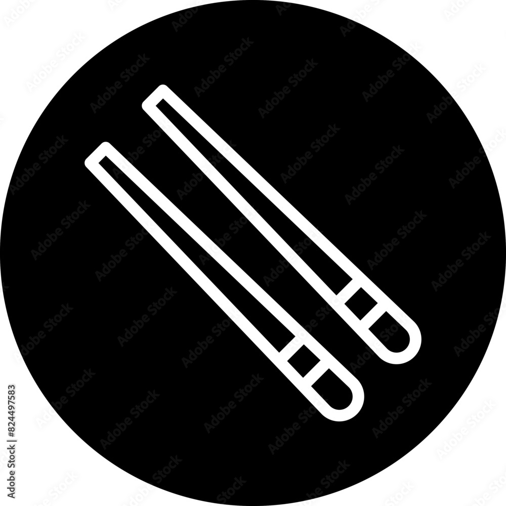 Vector Design Chopsticks Icon Style Vector Design Chopsticks Icon Style