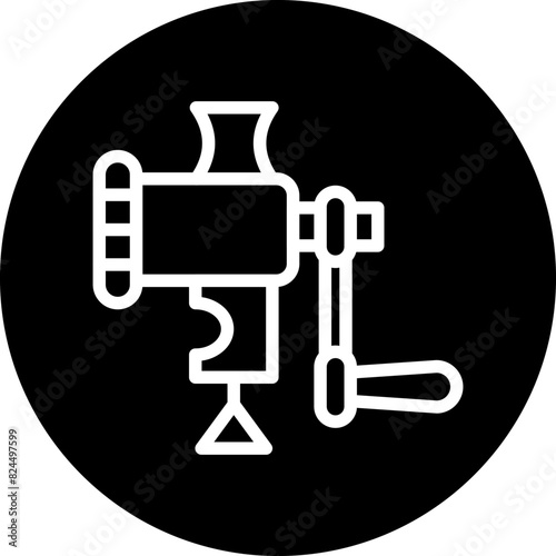 Vector Design Meat Grinder Icon Style