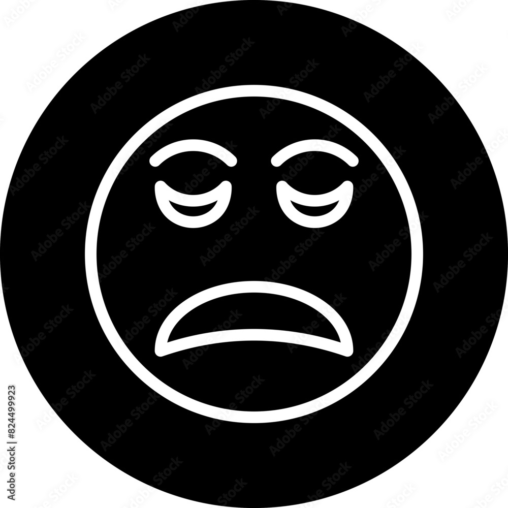 Vector Design Disappointed Icon Style Vector Design Disappointed Icon Style