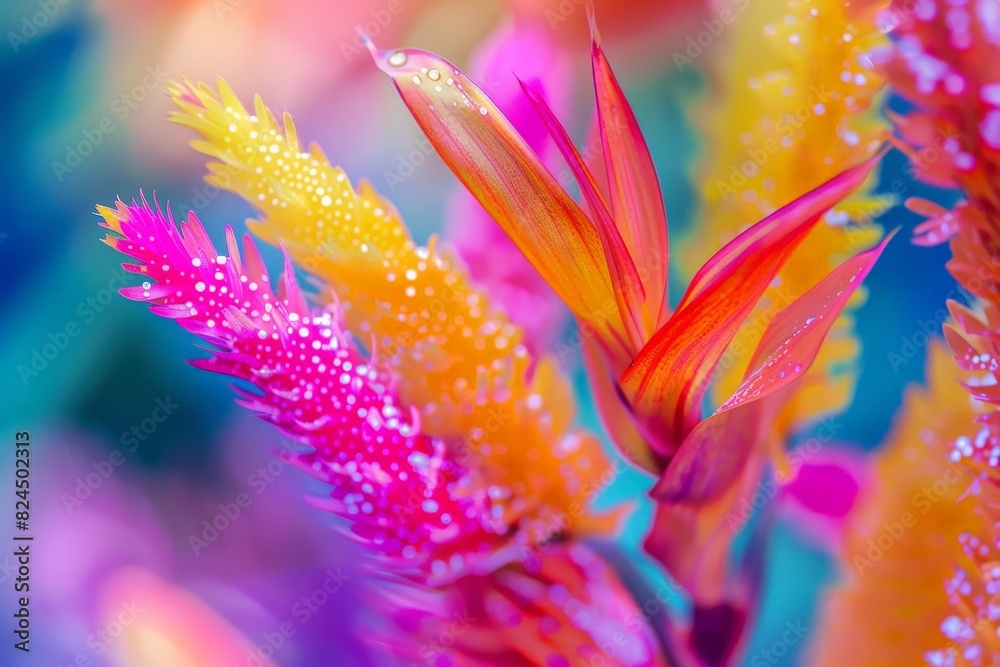 Vibrant tropical flower blooming Vibrant tropical flower blooming