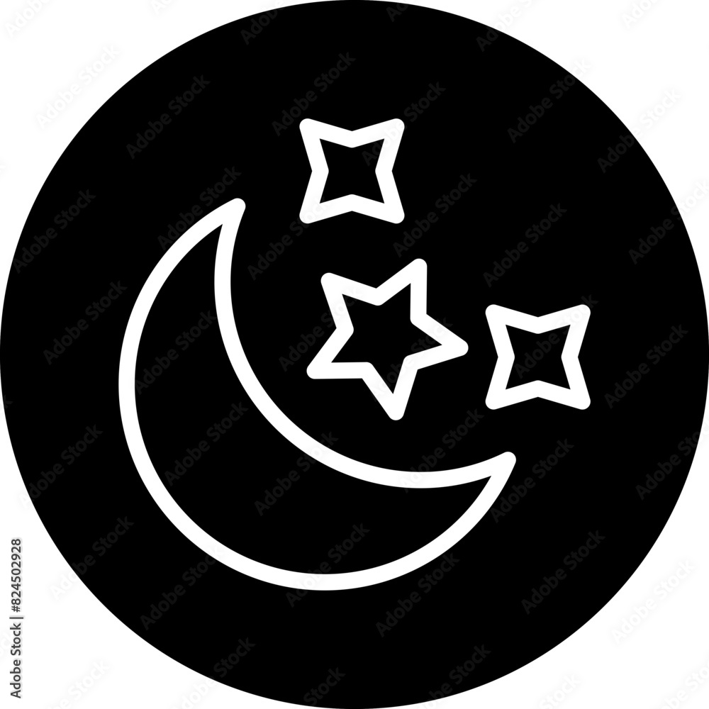 Vector Design Night Icon Style Vector Design Night Icon Style