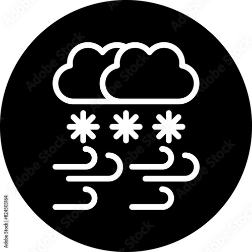 Vector Design Snowstorm Icon Style