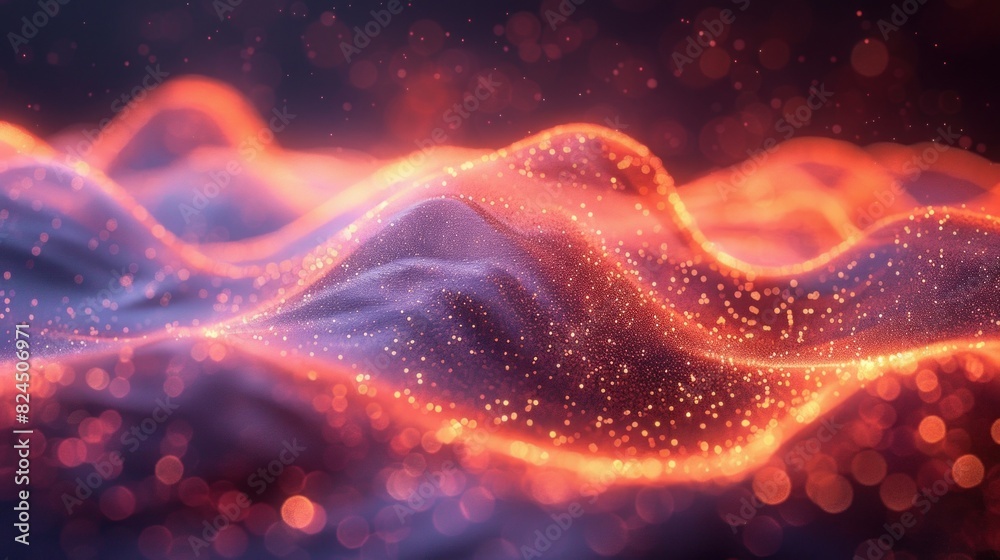 Dreamlike graphic shapes with vibrant music waves in high detail Dreamlike graphic shapes with vibrant music waves in high detail