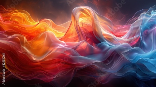 Wallpaper Mural Surreal shapes and high definition music wave in dynamic harmony Torontodigital.ca