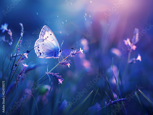 a butterfly on a flower © Elena
