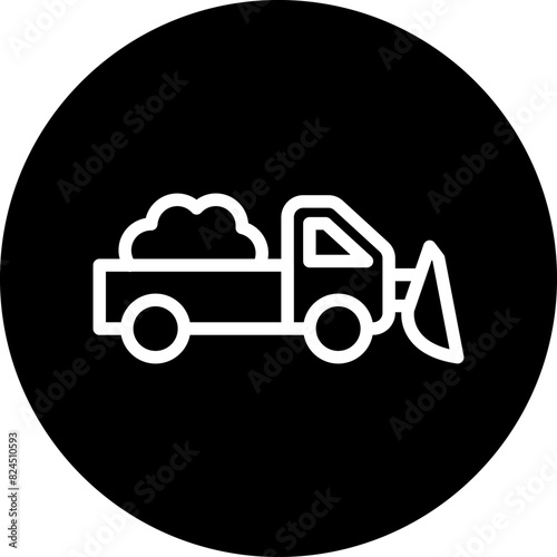 Vector Design Snowplow Icon Style