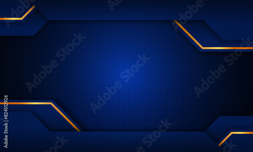 modern gradient luxury dark blue overlapping premium background