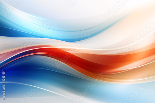 a red and blue waves