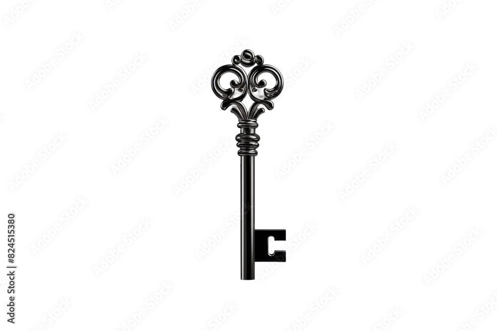 The Enchanted Key of Whispers on a White or Clear Surface PNG Transparent Background. The Enchanted Key of Whispers on a White or Clear Surface PNG Transparent Background.